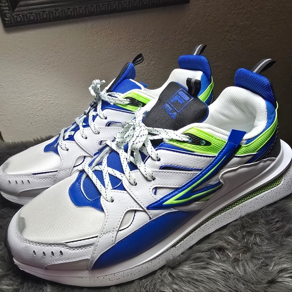 FILA Sandenal White Leather Lifestyle Men's Sneakers Shoes Big & Tall - Picture 3 of 16